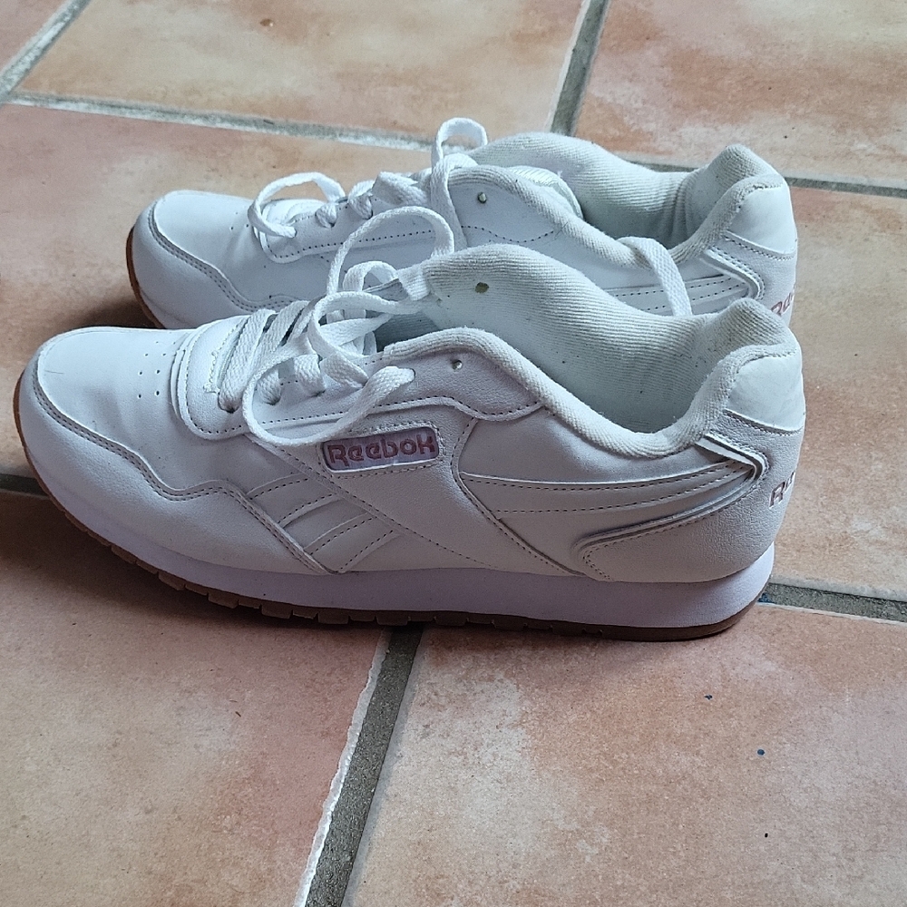 Reebok White Sneakers with Retro Chunky Design